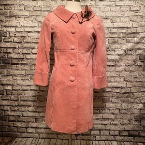 New Anthropologie Elevenses Velvet Coat